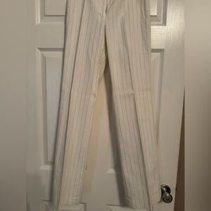 Banana Republic Linen white & Black pants, size 2